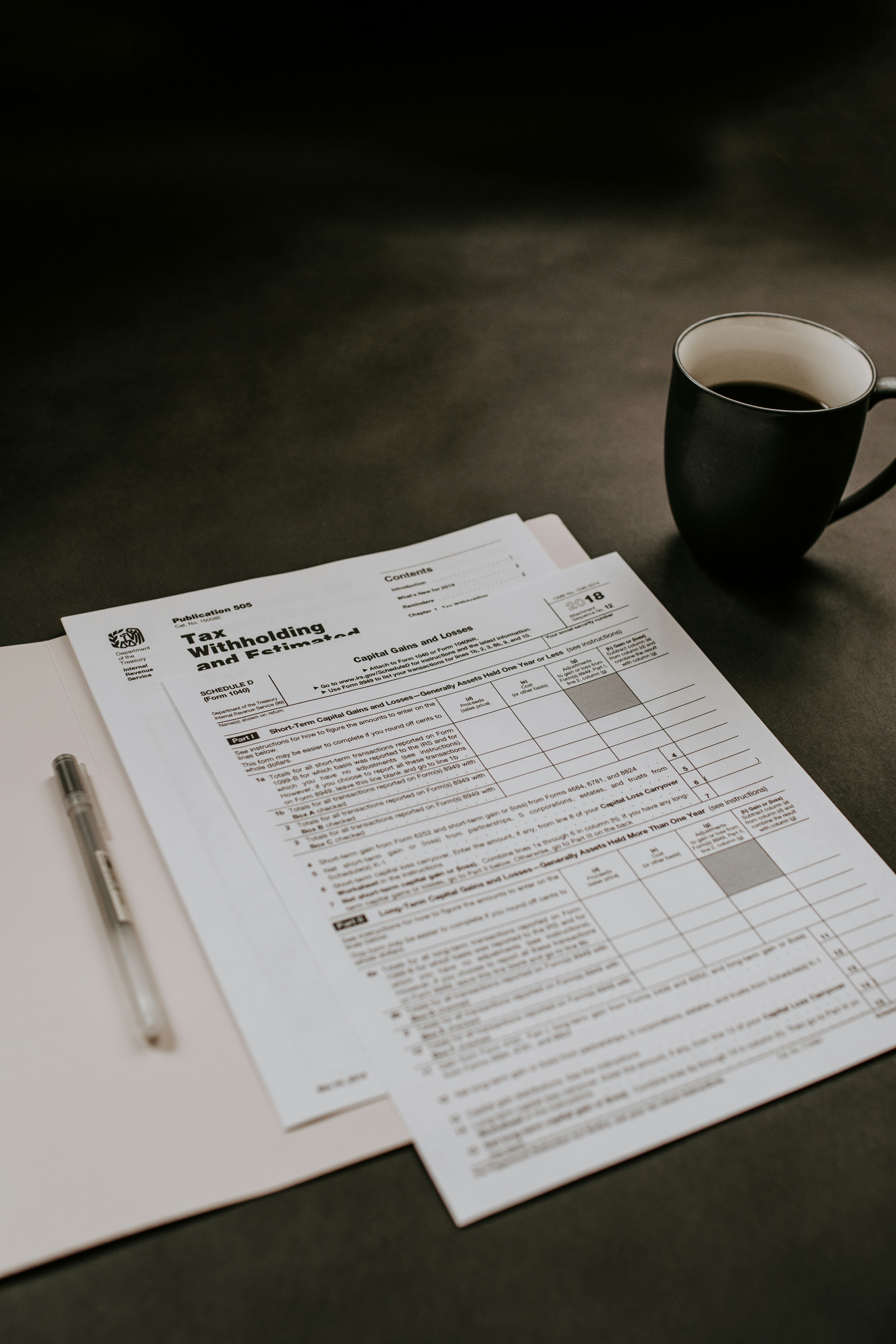 Professional accounting workspace